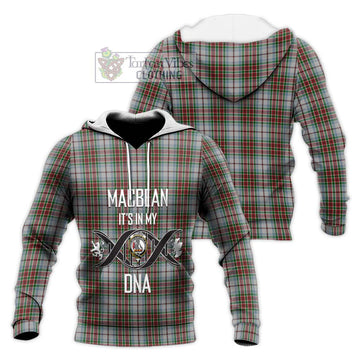 MacBean Dress Tartan Knitted Hoodie with Family Crest DNA In Me Style Unisex Knitted Pullover Hoodie - Tartan Vibes Clothing
