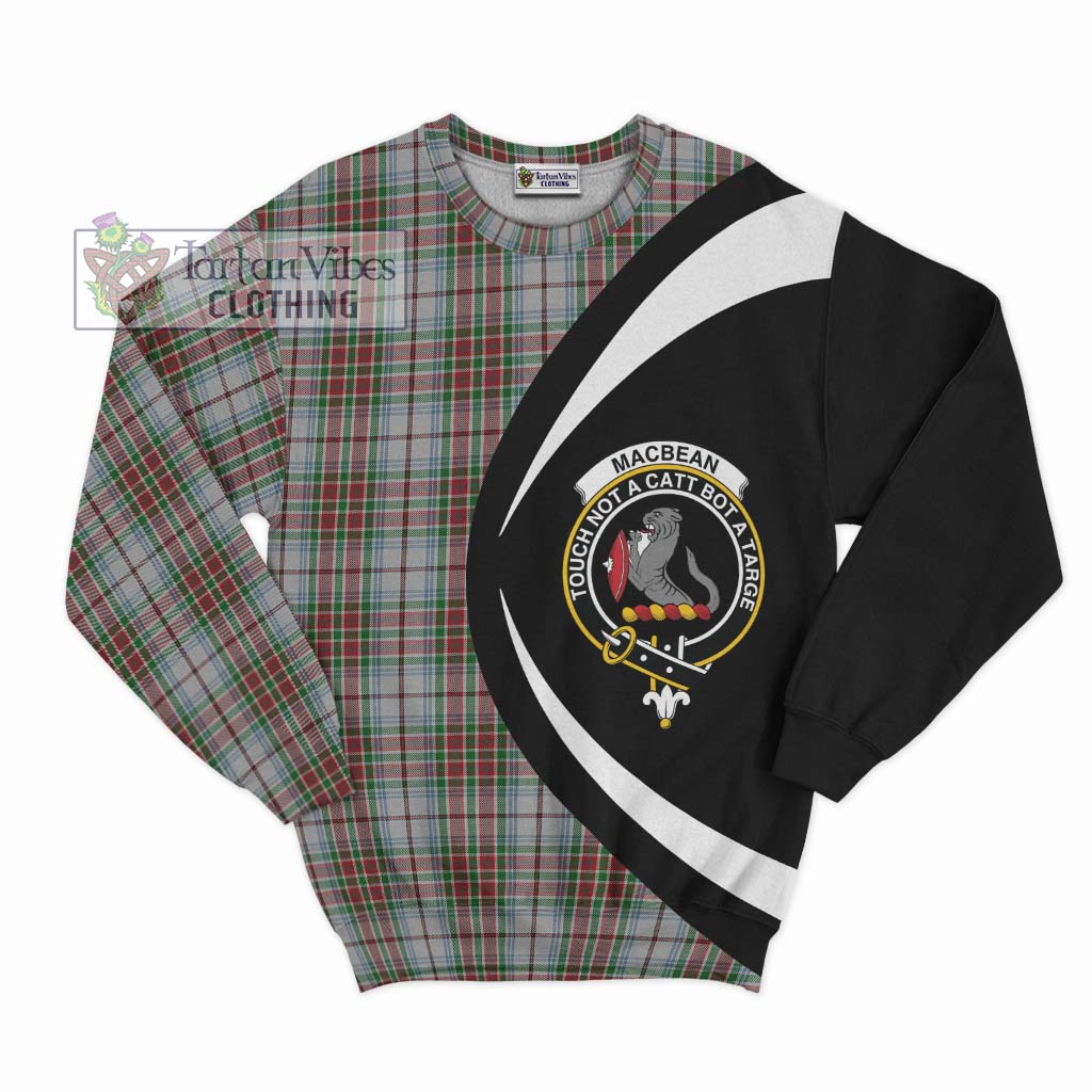 MacBean Dress Tartan Sweatshirt with Family Crest Circle Style Unisex - Tartan Vibes Clothing
