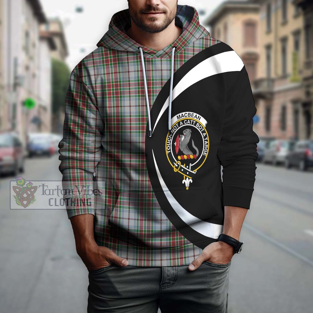 MacBean Dress Tartan Hoodie with Family Crest Circle Style Zip Hoodie - Tartan Vibes Clothing