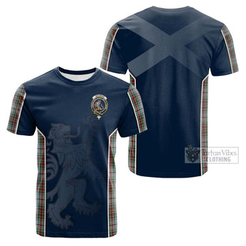 Tartan Vibes Clothing MacBean Dress Tartan Cotton T-shirt with Family Crest and Lion Rampant Vibes Sport Style