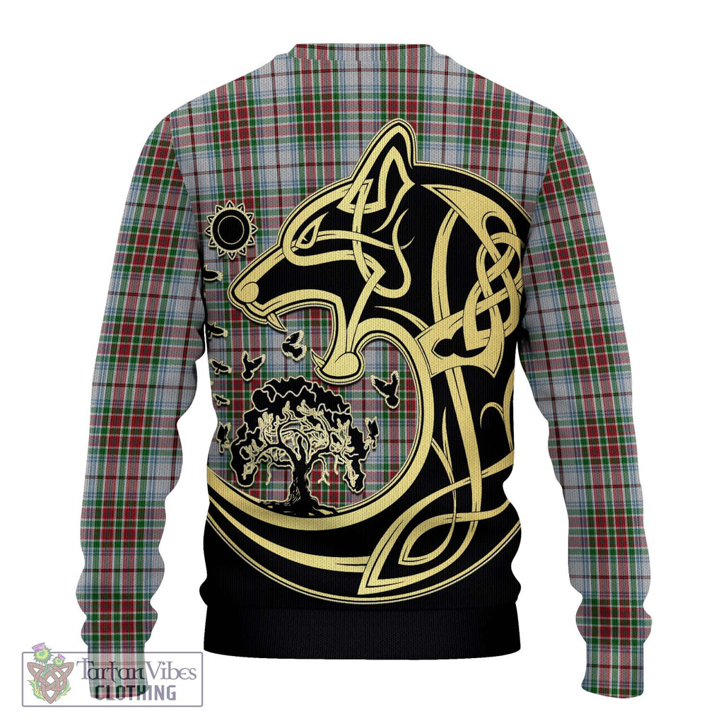 MacBean Dress Tartan Ugly Sweater with Family Crest Celtic Wolf Style - Tartan Vibes Clothing