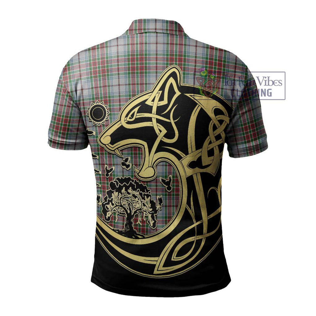 MacBean Dress Tartan Polo Shirt with Family Crest Celtic Wolf Style - Tartan Vibes Clothing