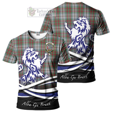 Tartan Vibes Clothing MacBean Dress Tartan Cotton T-shirt with Alba Gu Brath Regal Lion Emblem