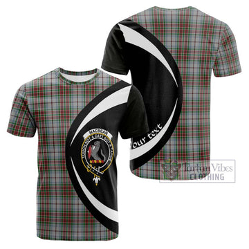 MacBean Dress Tartan Cotton T-shirt with Family Crest Circle Style Kid's Shirt - Tartan Vibes Clothing