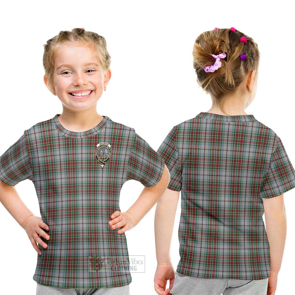 MacBean Dress Tartan Kid T-Shirt with Family Crest - Tartan Vibes Clothing