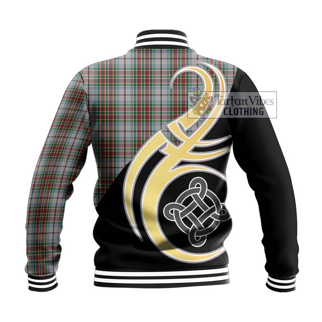 MacBean Dress Tartan Baseball Jacket with Family Crest and Celtic Symbol Style - Tartan Vibes Clothing