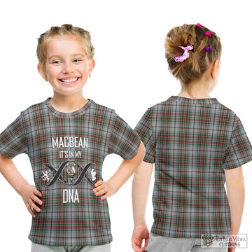 MacBean Dress Tartan Kid T-Shirt with Family Crest DNA In Me Style - Tartan Vibes Clothing