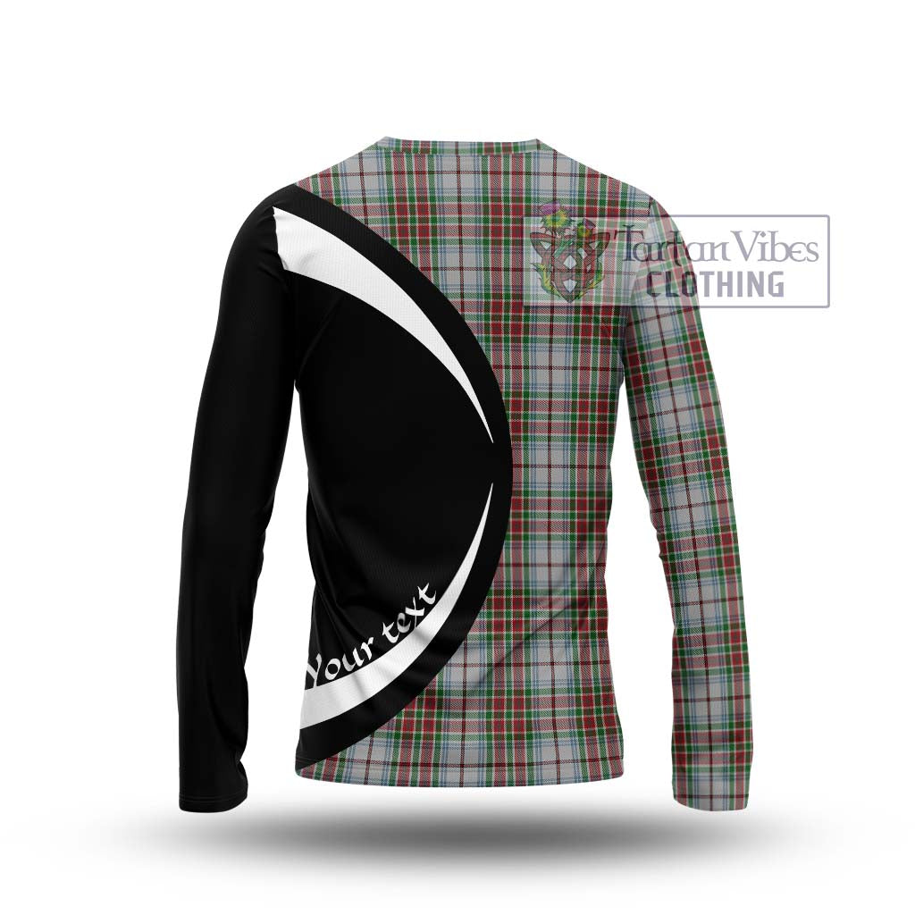 MacBean Dress Tartan Long Sleeve T-Shirt with Family Crest Circle Style - Tartan Vibes Clothing