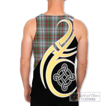 MacBean Dress Tartan Men's Tank Top with Family Crest and Celtic Symbol Style - Tartan Vibes Clothing