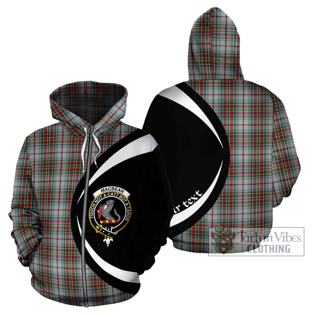 MacBean Dress Tartan Hoodie with Family Crest Circle Style - Tartan Vibes Clothing