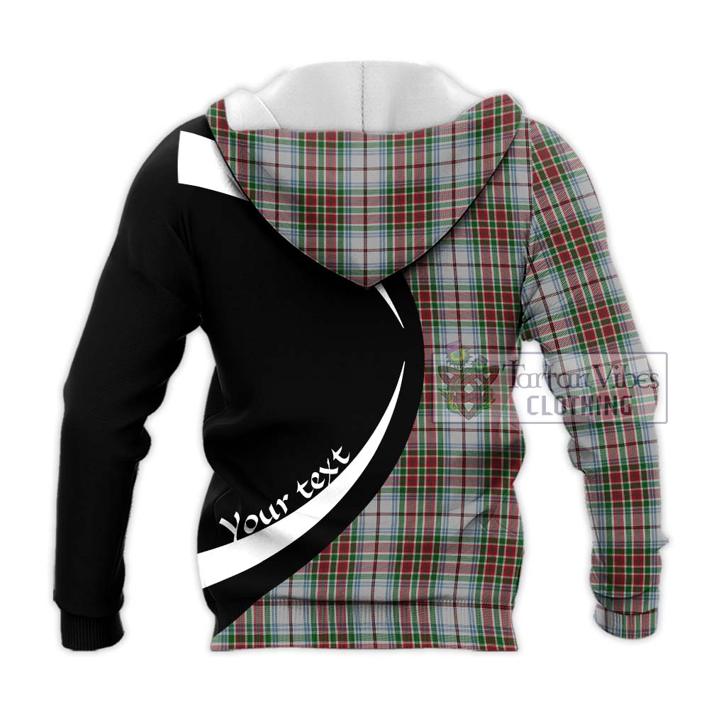 MacBean Dress Tartan Knitted Hoodie with Family Crest Circle Style - Tartan Vibes Clothing