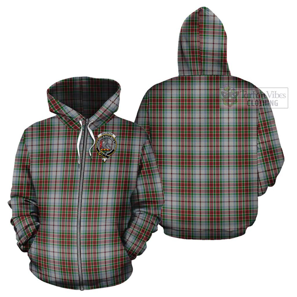 MacBean Dress Tartan Cotton Hoodie with Family Crest - Tartan Vibes Clothing
