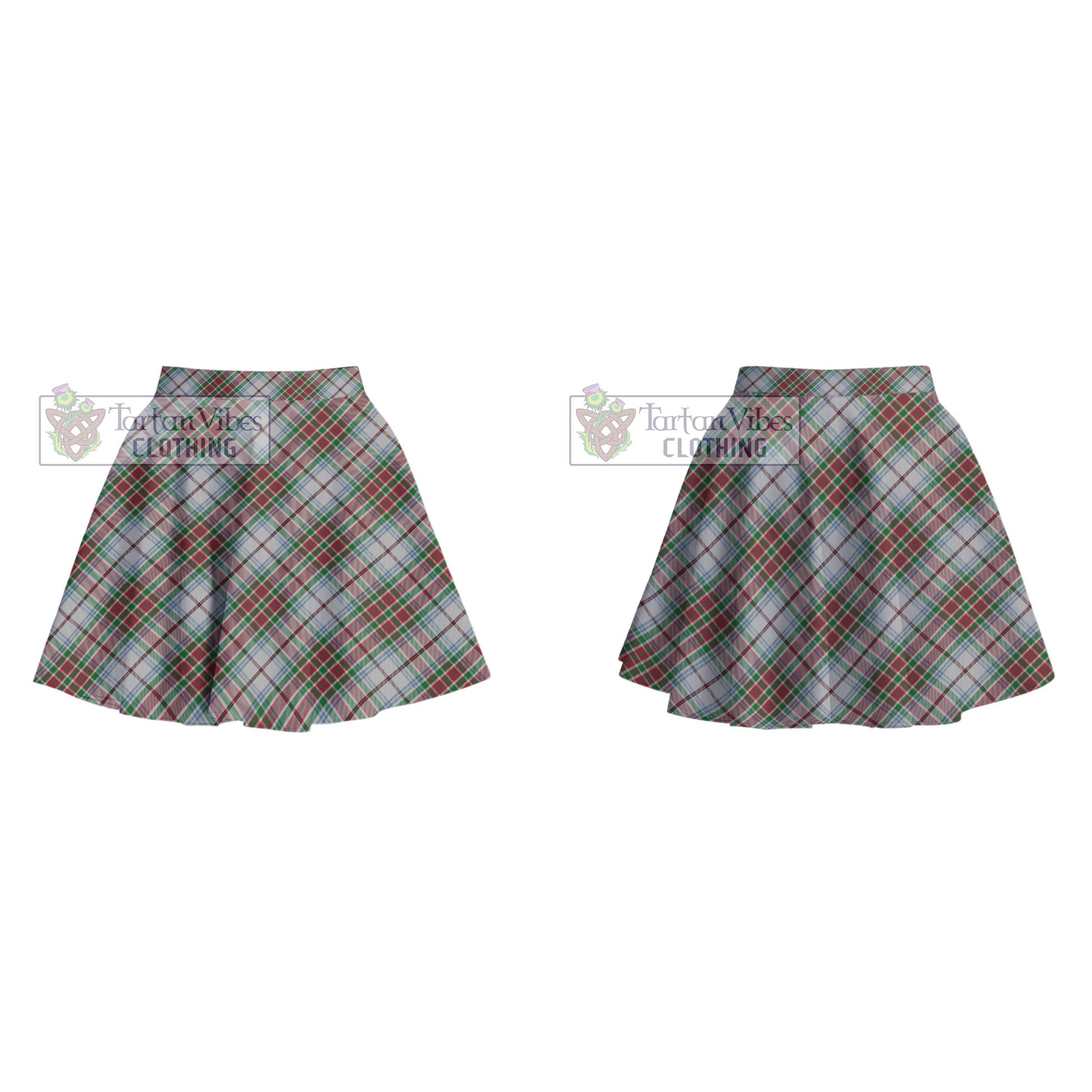 MacBean Dress Tartan Women's Plated Mini Skirt Cross Style - Tartan Vibes Clothing