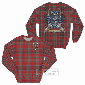 MacBean (MacBain) Tartan Sweatshirt with Family Crest Celtic Skull Style Unisex - Tartan Vibes Clothing