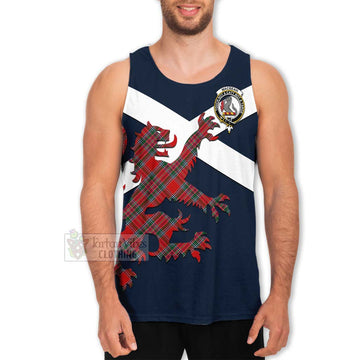 MacBean (MacBain) Tartan Lion Rampant Men's Tank Top Proudly Display Your Heritage with Alba Gu Brath and Clan Name Men - Tartan Vibes Clothing