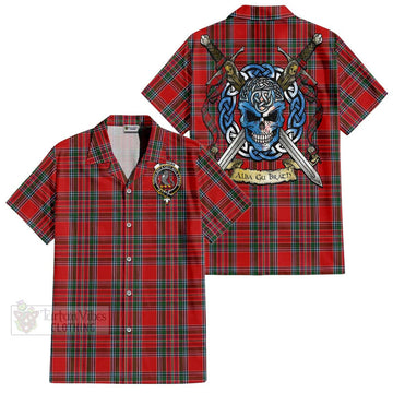 MacBean (MacBain) Tartan Hawaiian Shirt with Family Crest Celtic Skull Style Kid - Tartan Vibes Clothing