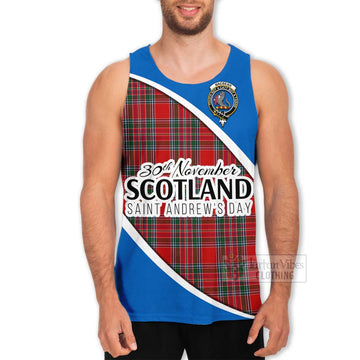 MacBean (MacBain) Family Crest Tartan Men's Tank Top Celebrate Saint Andrew's Day in Style Men - Tartan Vibes Clothing