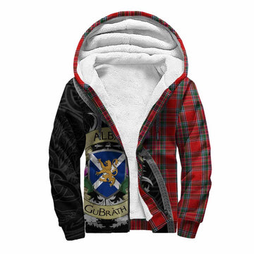 MacBean (MacBain) Tartan Family Crest Sherpa Hoodie Lion Rampant Royal Thistle Shield Celtic Inspired Unisex S - Tartan Vibes Clothing
