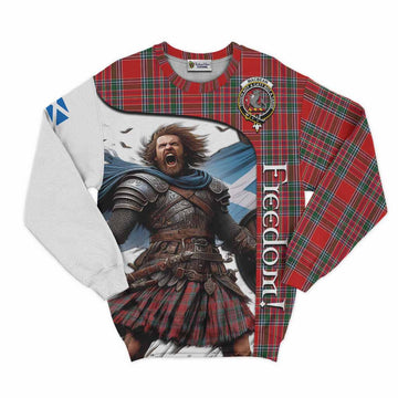 Tartan Vibes Clothing MacBean (MacBain) Crest Tartan Sweatshirt Inspired by the Freedom of Scottish Warrior