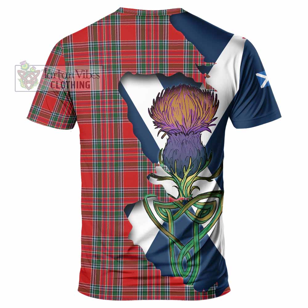 MacBean (MacBain) Tartan Family Crest T-Shirt Scottish Thistle Celtic Inspired - Tartan Vibes Clothing