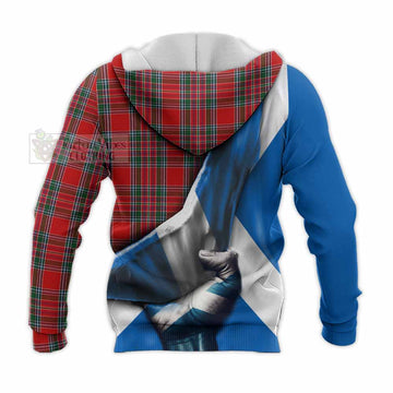 MacBean (MacBain) Tartan Knitted Hoodie with Family Crest Scotland Patriotic Style - Tartan Vibes Clothing
