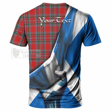 MacBean (MacBain) Tartan T-Shirt with Family Crest Scotland Patriotic Style - Tartan Vibes Clothing