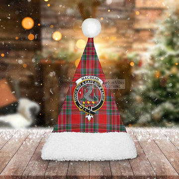 MacBean (MacBain) Tartan Christmas Santa Hats with Family Crest - Tartan Vibes Clothing