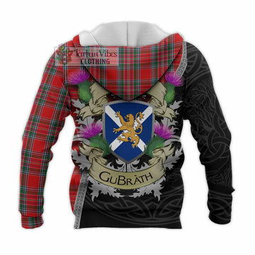 MacBean (MacBain) Tartan Family Crest Knitted Hoodie Lion Rampant Royal Thistle Shield Celtic Inspired - Tartan Vibes Clothing