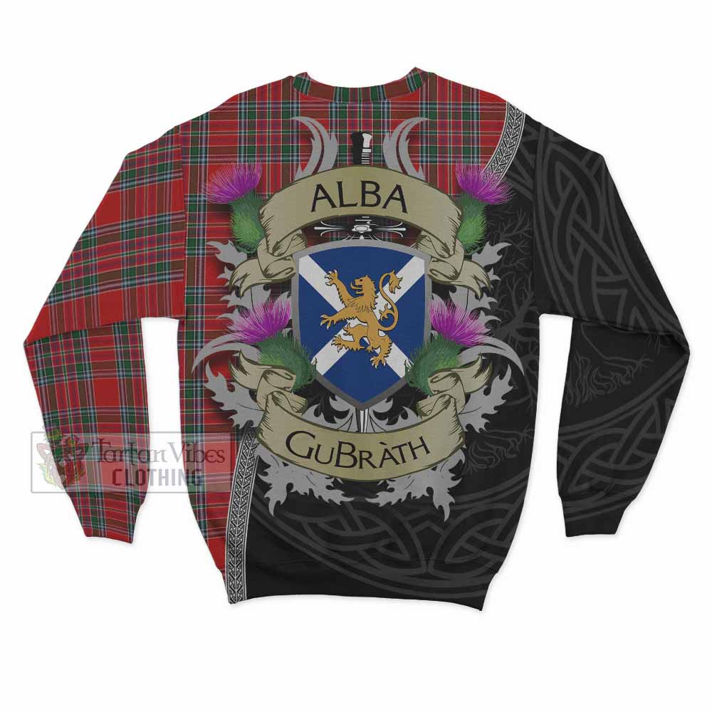 MacBean (MacBain) Tartan Family Crest Sweatshirt Lion Rampant Royal Thistle Shield Celtic Inspired - Tartan Vibes Clothing
