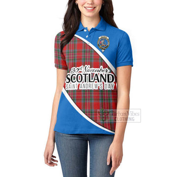 MacBean (MacBain) Family Crest Tartan Women's Polo Shirt Celebrate Saint Andrew's Day in Style - Tartan Vibes Clothing