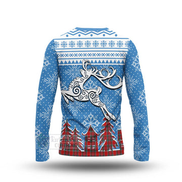 MacBean (MacBain) Clan Christmas Long Sleeve T-Shirt Celtic Reindeer Style - Tartan Vibes Clothing
