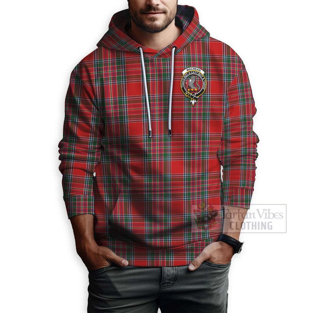 MacBean (MacBain) Tartan Hoodie with Family Crest Celtic Skull Style - Tartan Vibes Clothing