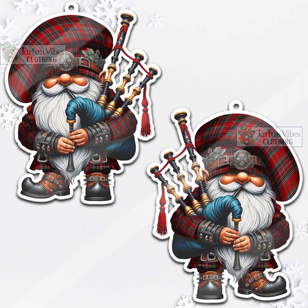 MacBean (MacBain) Tartan Bagpiper Gnome Christmas Ornament - Tartan Vibes Clothing