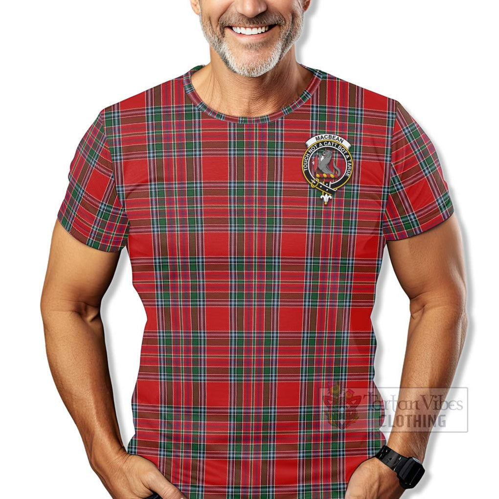 MacBean (MacBain) Tartan T-Shirt with Family Crest Celtic Skull Style - Tartan Vibes Clothing