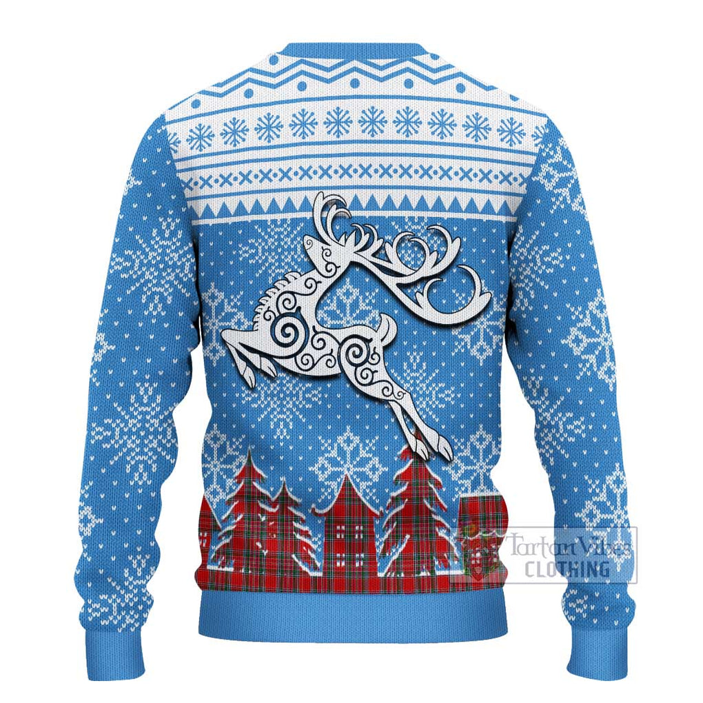 MacBean (MacBain) Clan Christmas Ugly Sweater Celtic Reindeer Style - Tartan Vibes Clothing