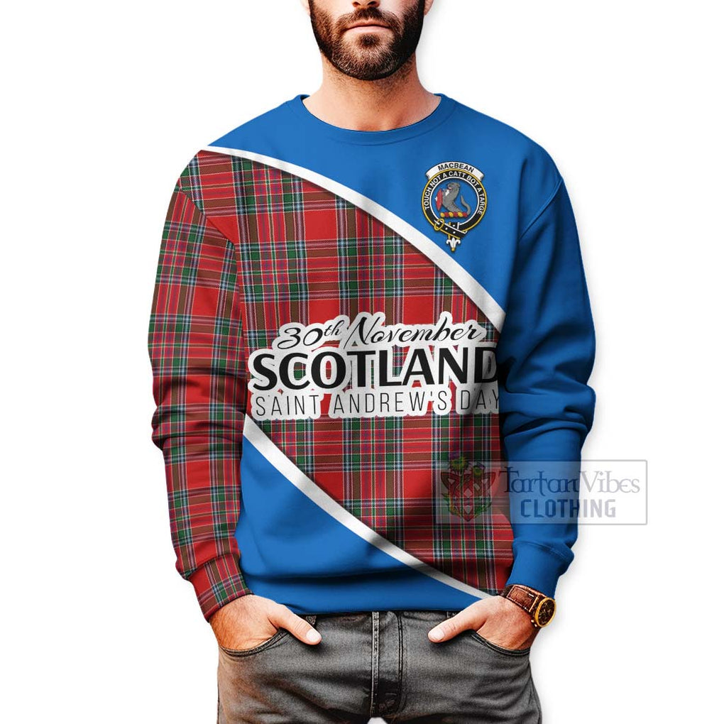 MacBean (MacBain) Family Crest Tartan Sweatshirt Celebrate Saint Andrew's Day in Style - Tartan Vibes Clothing
