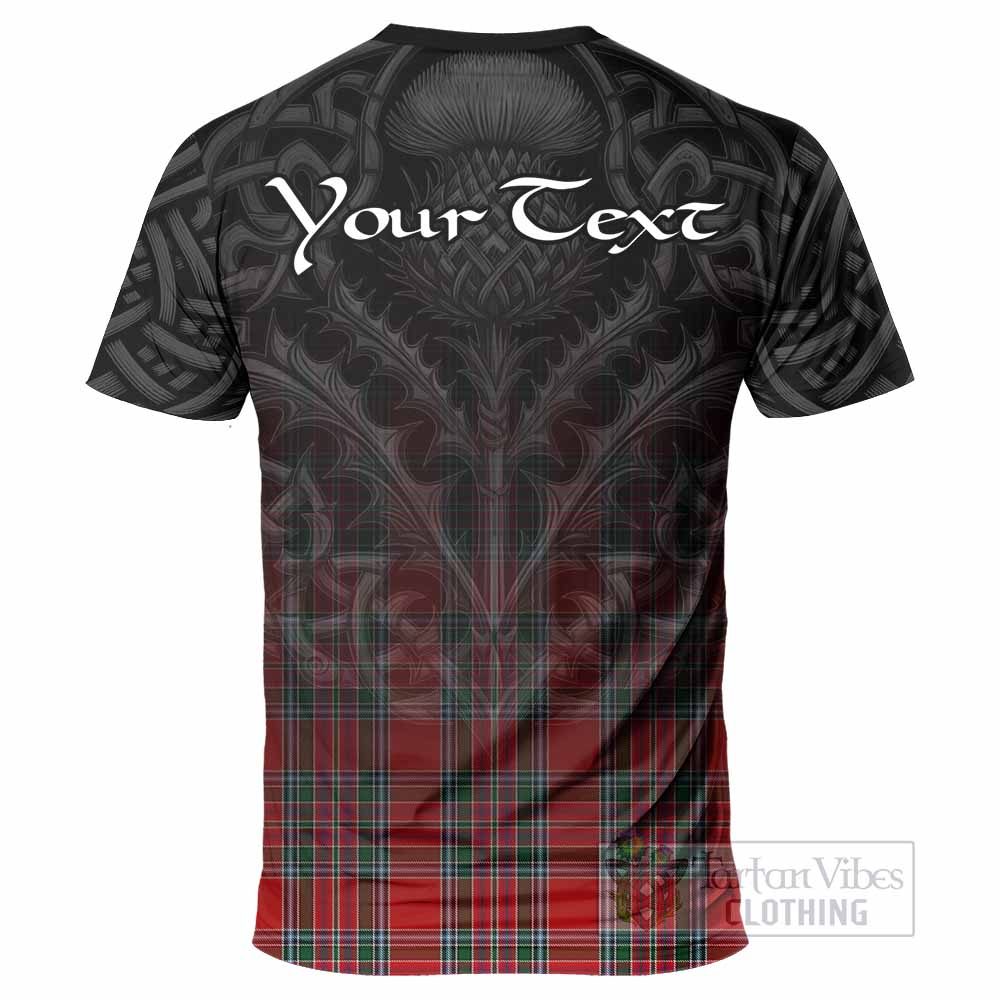 MacBean (MacBain) Tartan T-Shirt with Family Crest Celtic Thistle Vibes - Tartan Vibes Clothing
