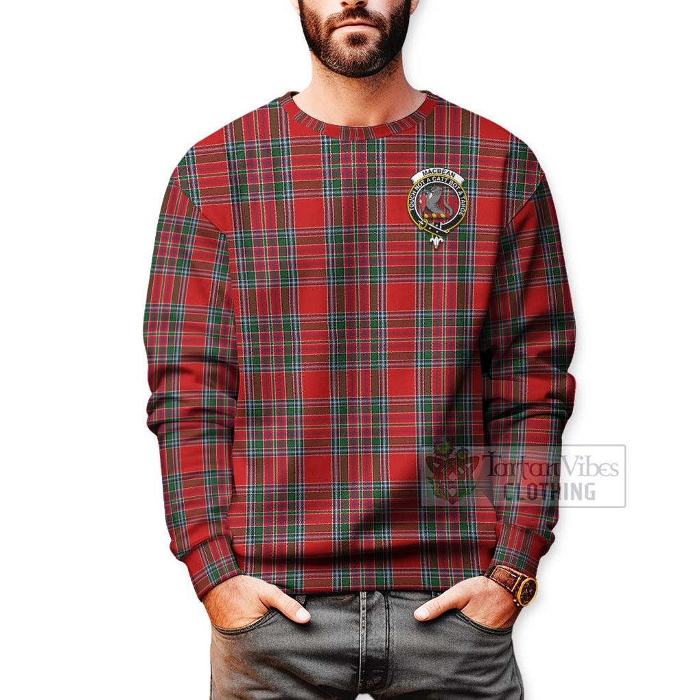 MacBean (MacBain) Tartan Sweatshirt with Family Crest Celtic Skull Style - Tartan Vibes Clothing
