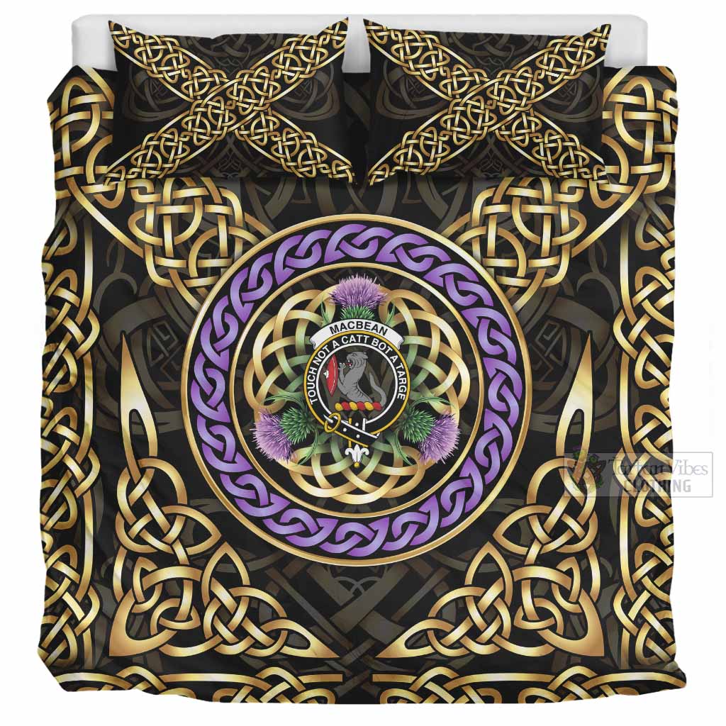 MacBean (MacBain) Clan Crest Bedding Set Celtic Scottish Thistle