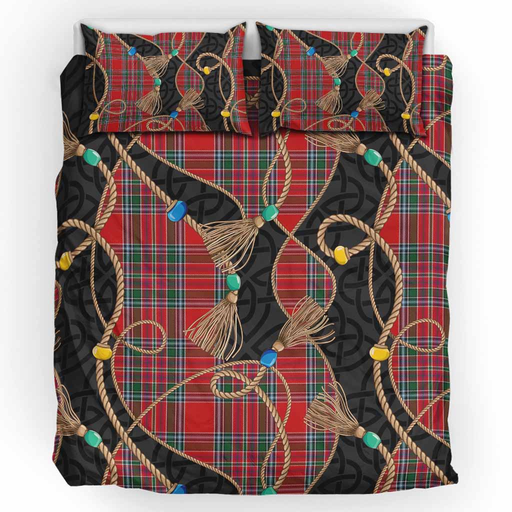 MacBean (MacBain) Scottish Tartan Twisted Ropes Stylized Bedding Set UK Bedding Set UK King 91*87 inch - Tartan Vibes Clothing