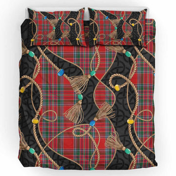 MacBean (MacBain) Scottish Tartan Twisted Ropes Stylized Bedding Set UK Bedding Set UK King 91*87 inch - Tartan Vibes Clothing