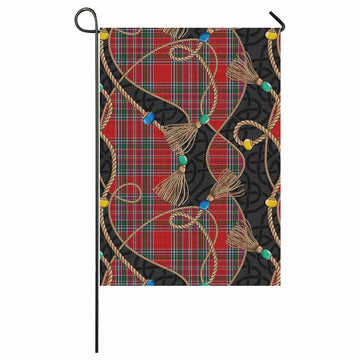 MacBean (MacBain) Scottish Tartan Twisted Ropes Stylized Garden Flag 59 × 35 in (150 × 89 cm) - Tartan Vibes Clothing