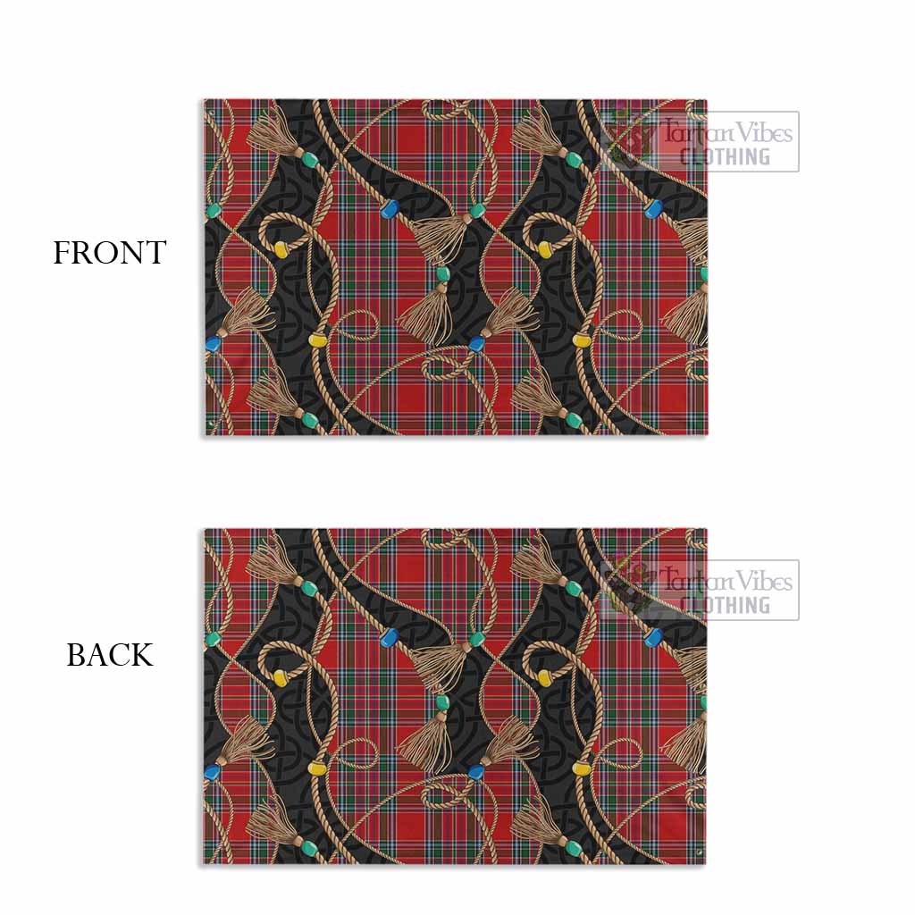 MacBean (MacBain) Scottish Tartan Twisted Ropes Stylized House Flag - Tartan Vibes Clothing