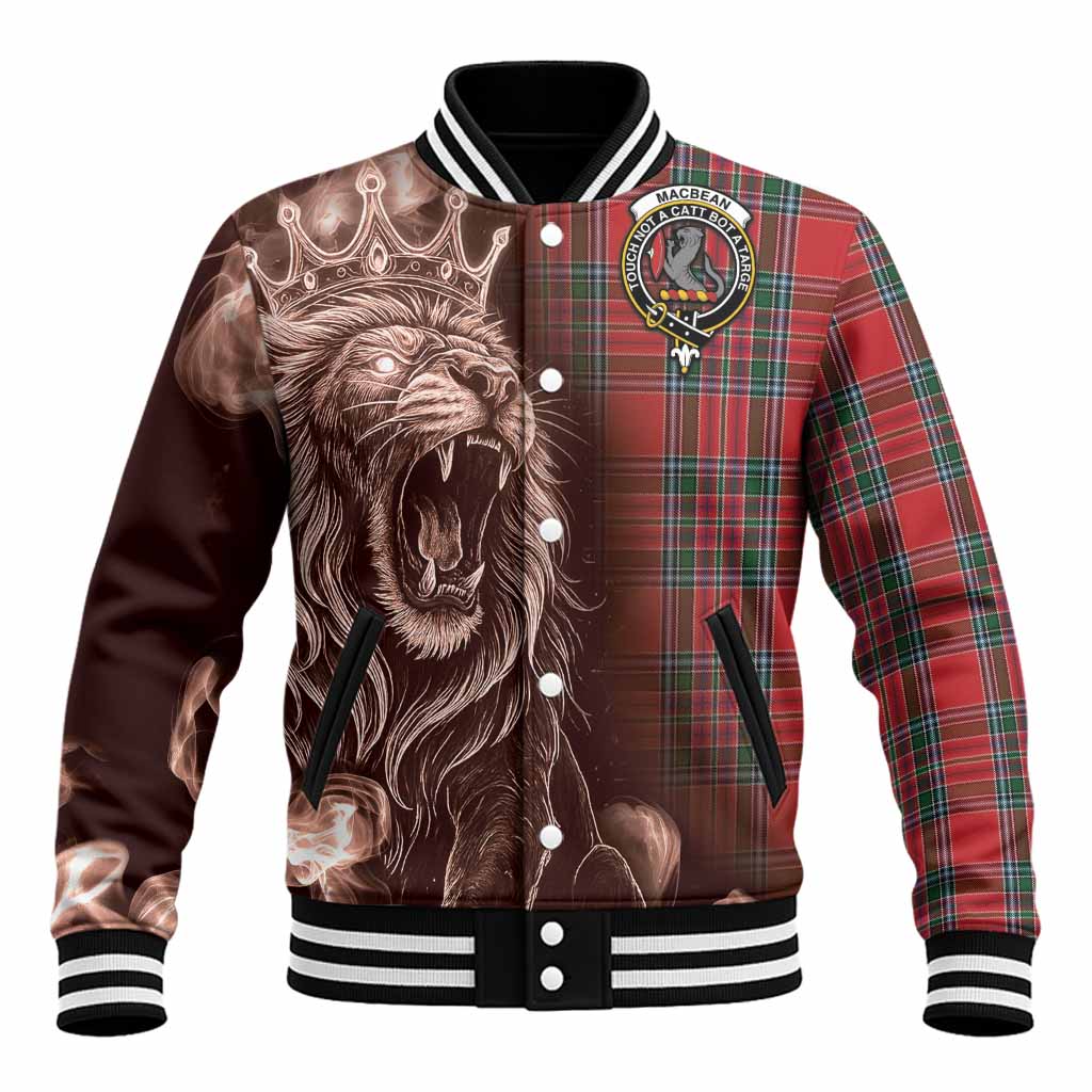 MacBean (MacBain) Tartan Baseball Jacket Roaring Lion Heritage