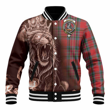 MacBean (MacBain) Tartan Baseball Jacket Roaring Lion Heritage