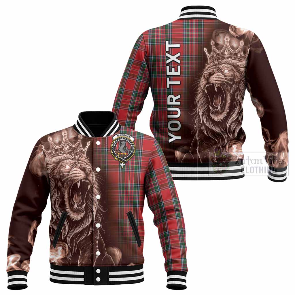 MacBean (MacBain) Tartan Baseball Jacket Roaring Lion Heritage