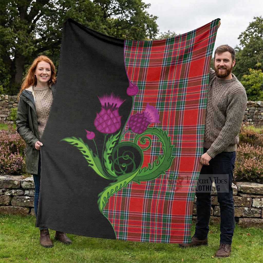 MacBean (MacBain) Tartan Blanket Traditional Scottish Thistle - Tartan Vibes Clothing