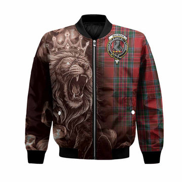 MacBean (MacBain) Tartan Bomber Jacket Roaring Lion Heritage
