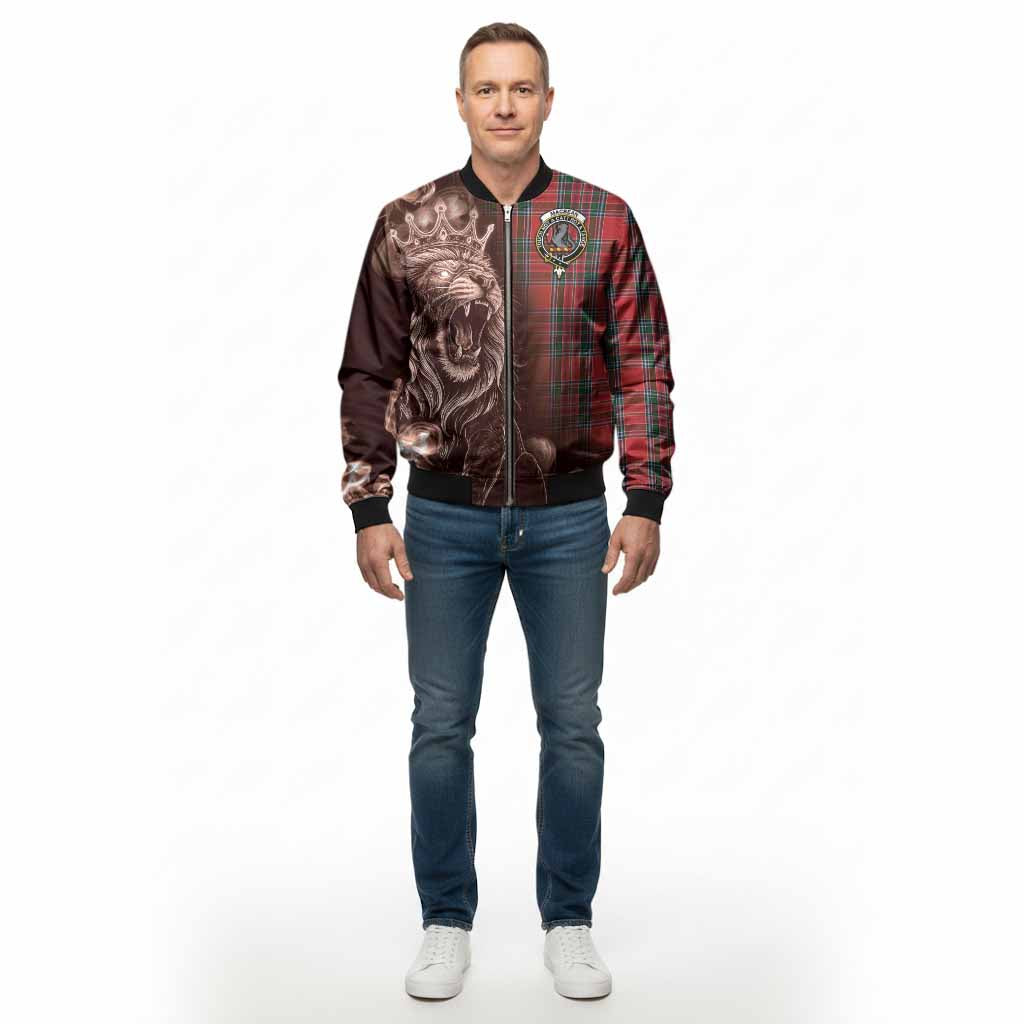 MacBean (MacBain) Tartan Bomber Jacket Roaring Lion Heritage
