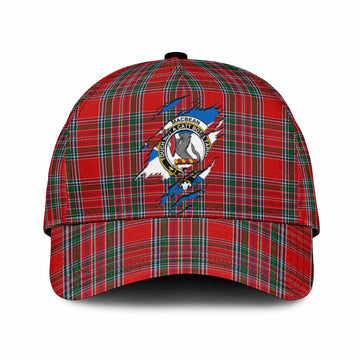 MacBean (MacBain) Tartan Classic Cap with Family Crest In Me Style